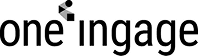 one ingage agency logotype black